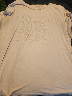 American Eagle Outfitters Beige Logo Tee